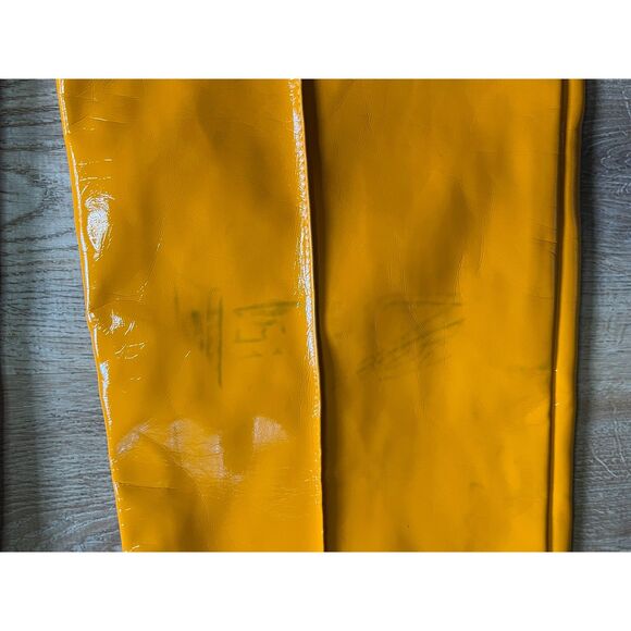 NWT THE RAGGED PRIEST Orange Patent Vinyl Cracker Pants Trousers Women's Size 8 - Picture 15 of 16